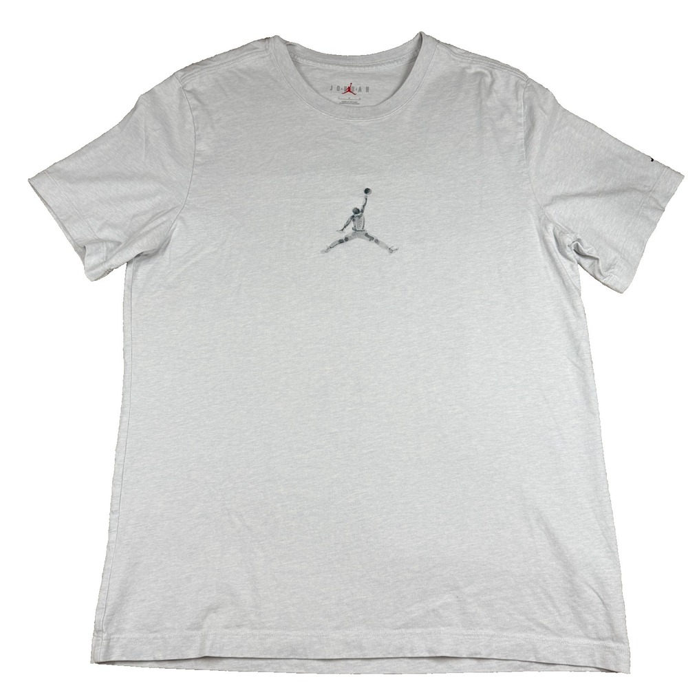 Nike Air Jordan T Shirt Mens Large Blue Jumpman Logo Minimalist Athletic Tee